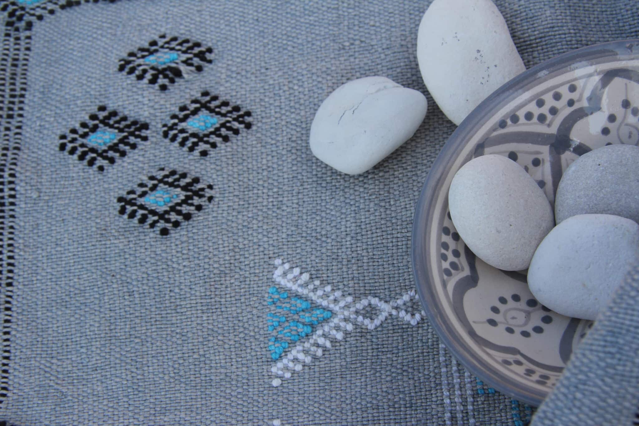 Pudebetræk SABRA, blågrå 3 Pudebetræk SABRA, blågrå - Image 3