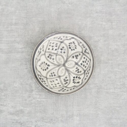 Berber skål- Nakhil grå, 12 cm