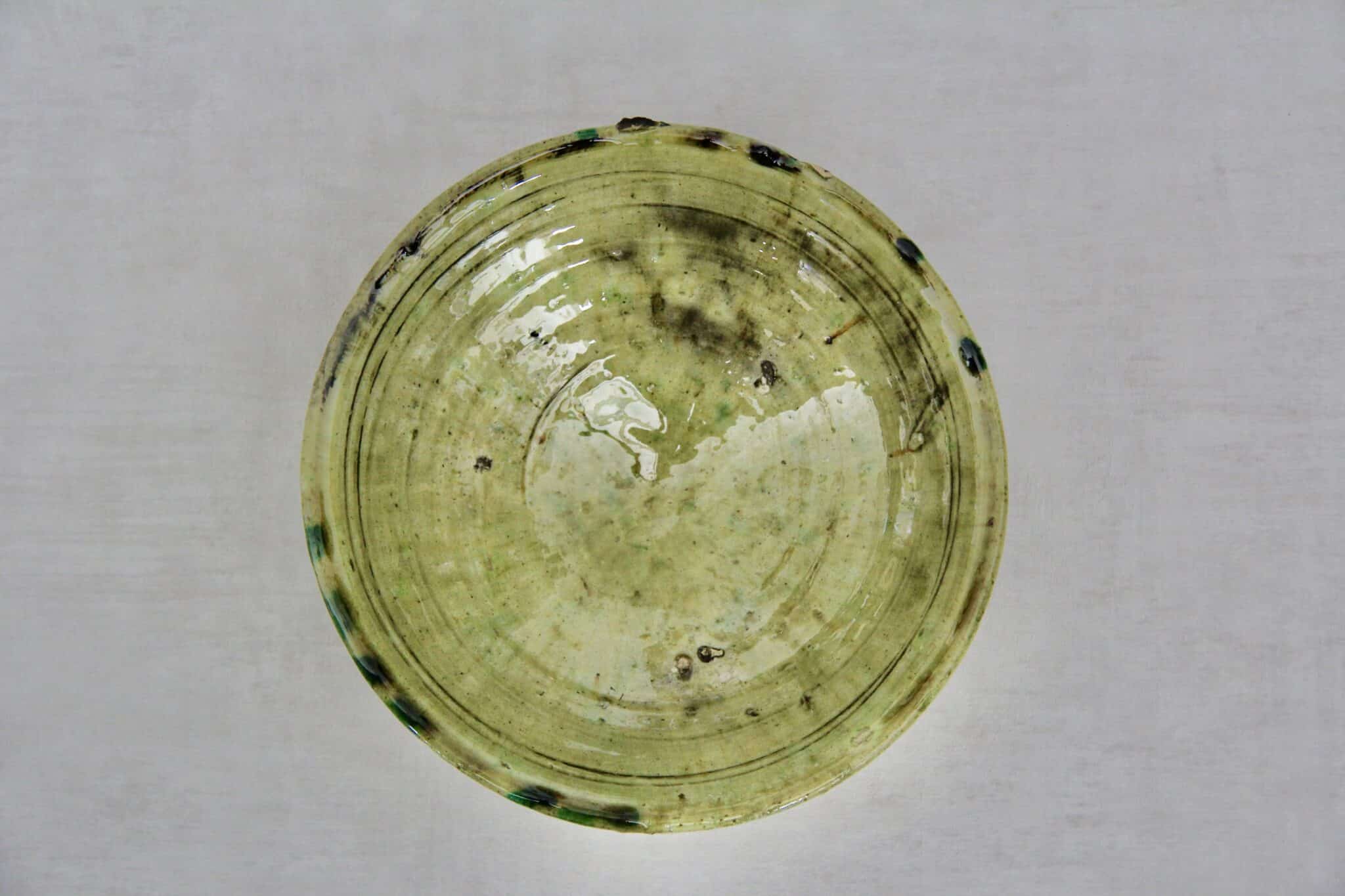 Tamegroute skål lys grøn/ karry- PITE, 23 cm 1 Tamegroute skål lys grøn/ karry- PITE, 23 cm