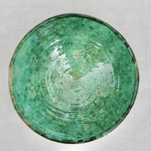 Tamegroute skål, grøn- POT, 25 cm