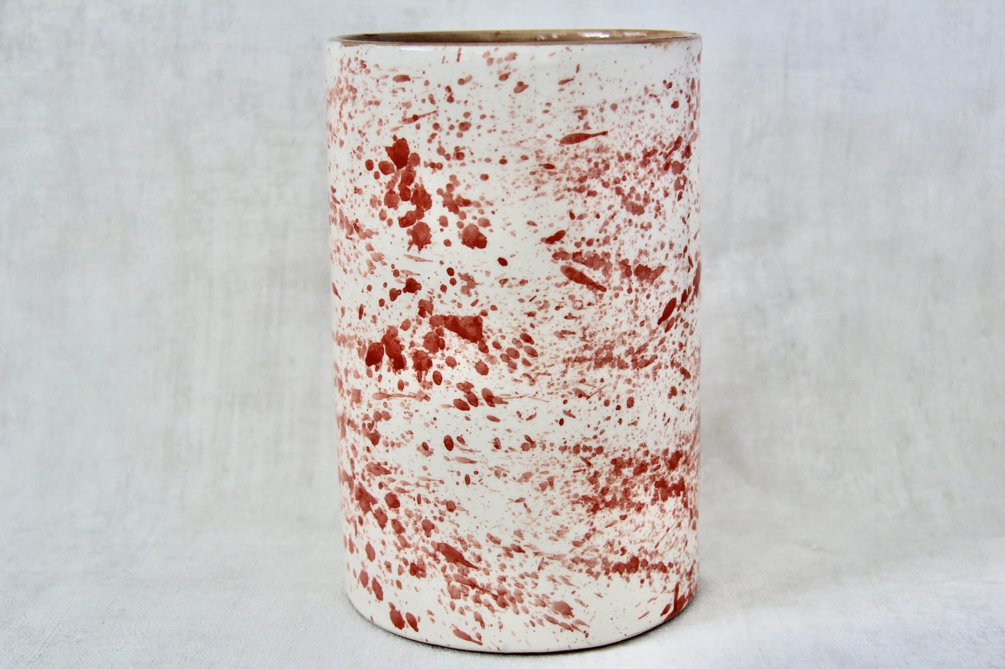 Marokkansk krukke/vase- VASI- rød splash 3 Marokkansk krukke/vase- VASI- rød splash - Image 3