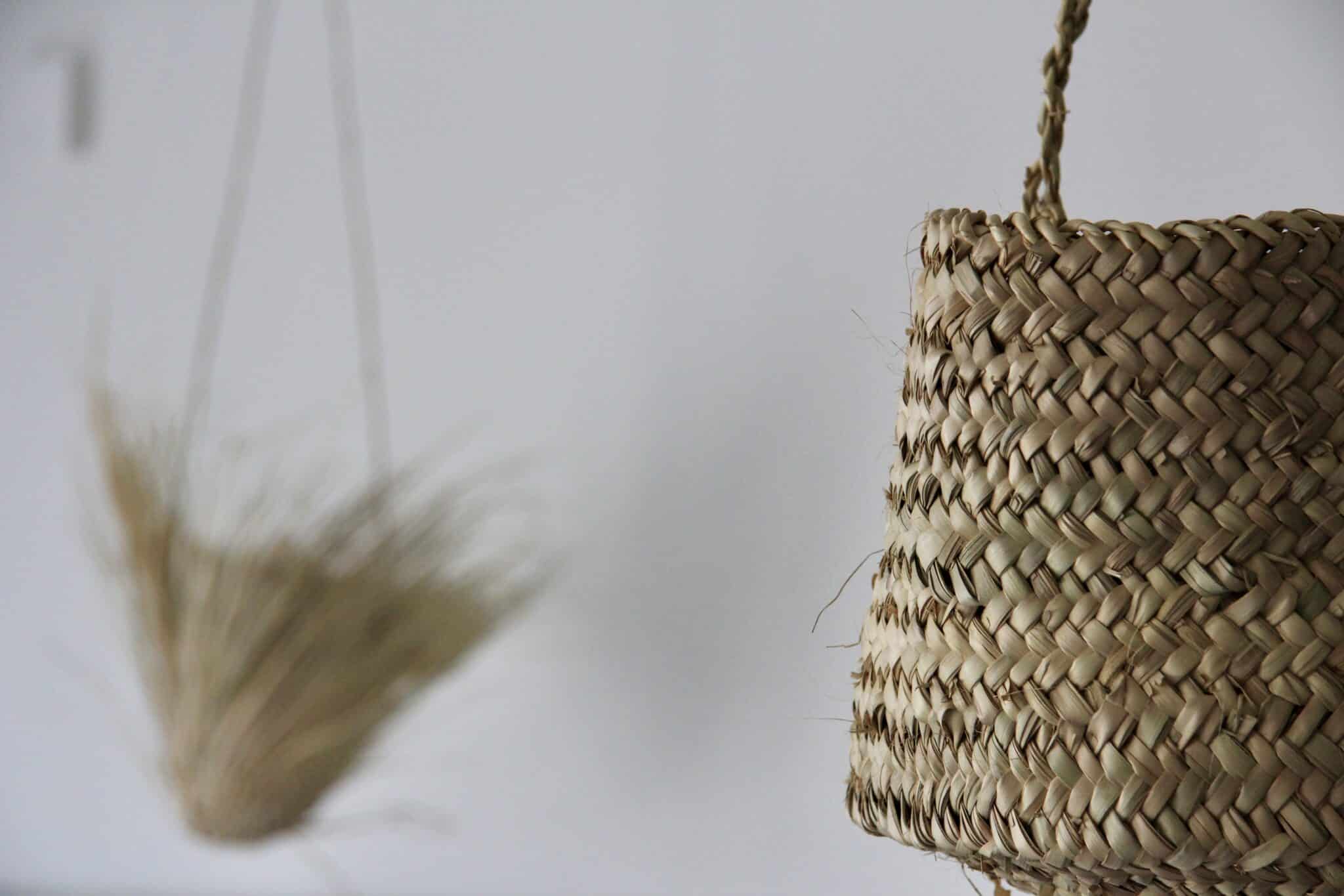 Raffia kurv til ophæng - PET 4 Raffia kurv til ophæng - PET - Image 4