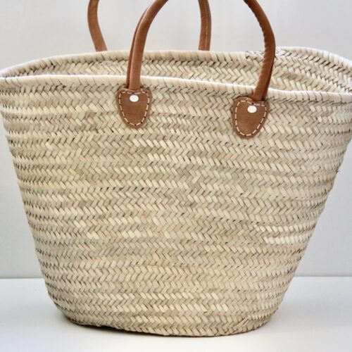 Kurvetaske med kort læderrem