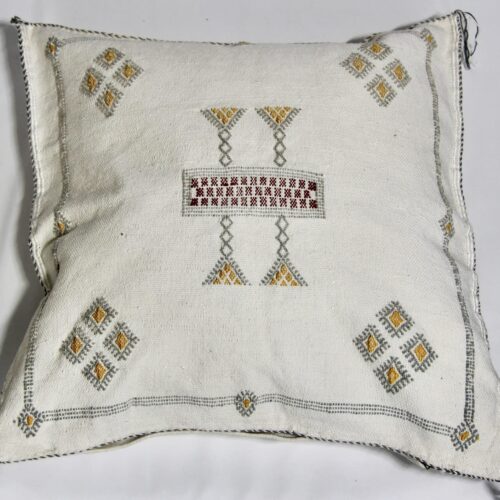 Pudebetræk SABRA, champagne med rødt