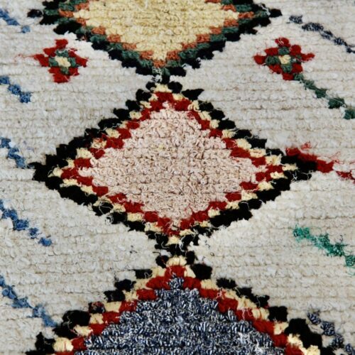 Boucherouite tæppe - 65 x 115 cm