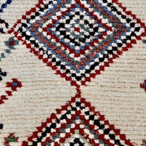 Boucherouite tæppe - 61 x 118 cm