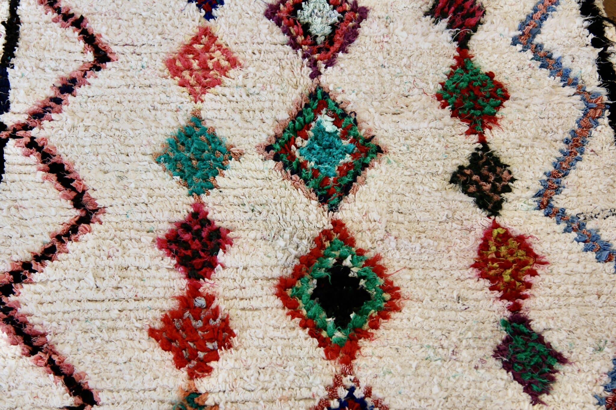 Boucherouite tæppe 100 x 150 cm 1 Boucherouite tæppe 100 x 150 cm