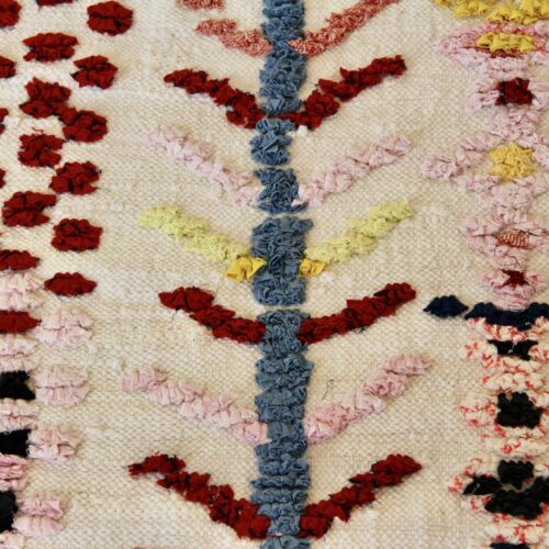 Boucherouite tæppe 90 x 146 cm